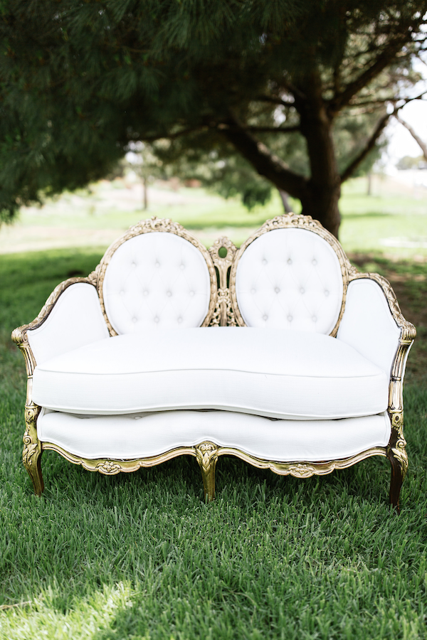 Ashley French Settee Los Angeles Event Rentals Provenance Rentals